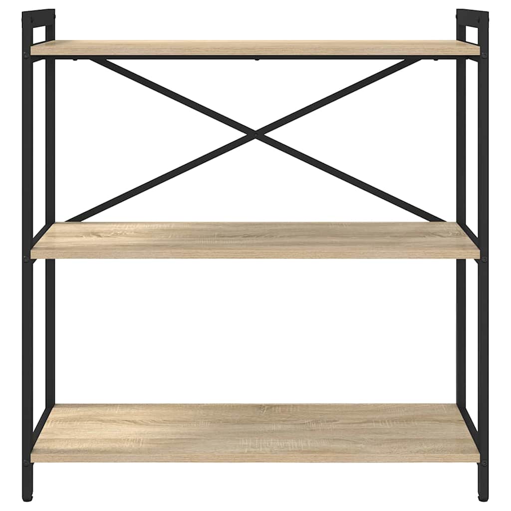 vidaXL Bookshelf 80 x 30 x 85 cm Engineered Wood Sonoma Oak