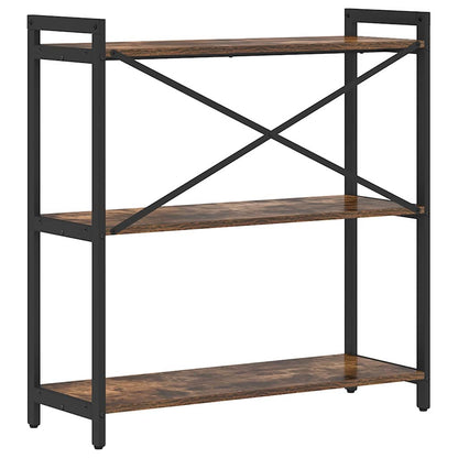 vidaXL Bookshelf Smoked Oak 80 x 30 x 85 cm Engineered Wood