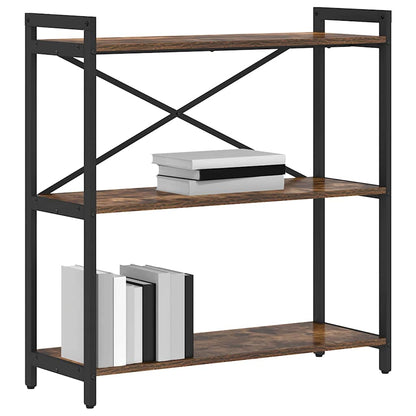 vidaXL Bookshelf Smoked Oak 80 x 30 x 85 cm Engineered Wood