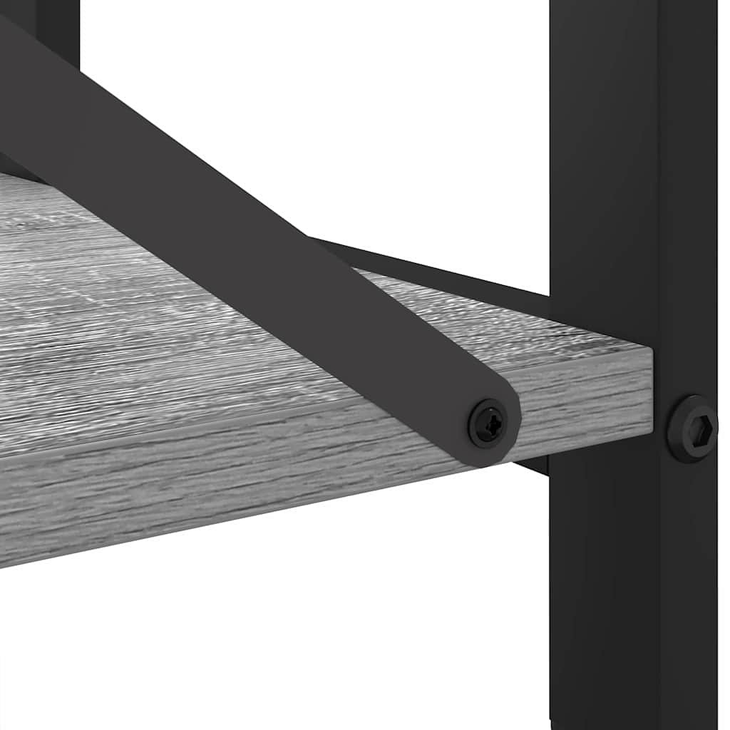 vidaXL Bookshelf Grey sonoma 80 x 30 x 85 cm Engineered Wood