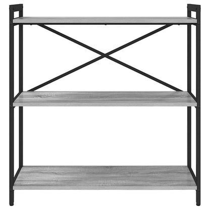 vidaXL Bookshelf Grey sonoma 80 x 30 x 85 cm Engineered Wood