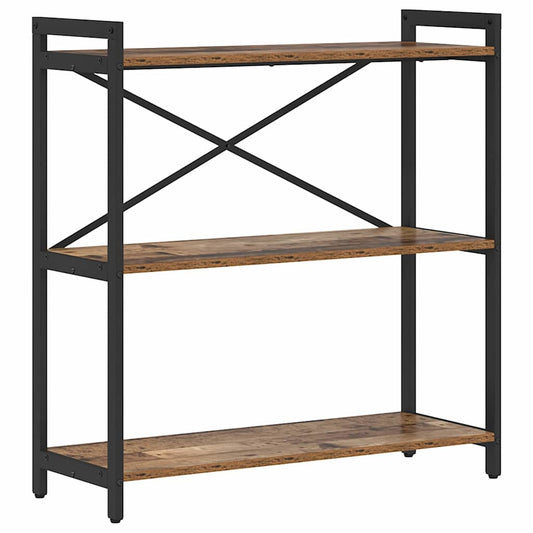 vidaXL Bookshelf 80 x 30 x 85 cm Engineered Wood Old wood