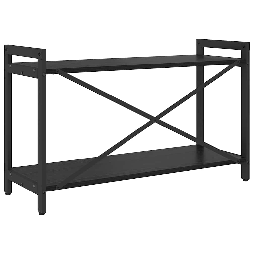 vidaXL Bookshelf Black Oak 80 x 30 x 50 cm Engineered Wood
