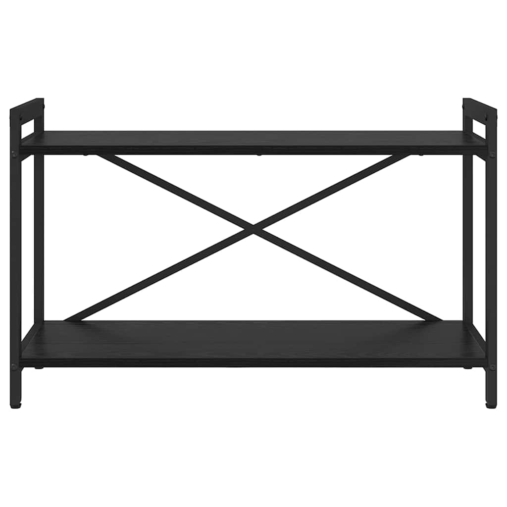 vidaXL Bookshelf Black Oak 80 x 30 x 50 cm Engineered Wood