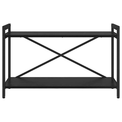vidaXL Bookshelf Black Oak 80 x 30 x 50 cm Engineered Wood