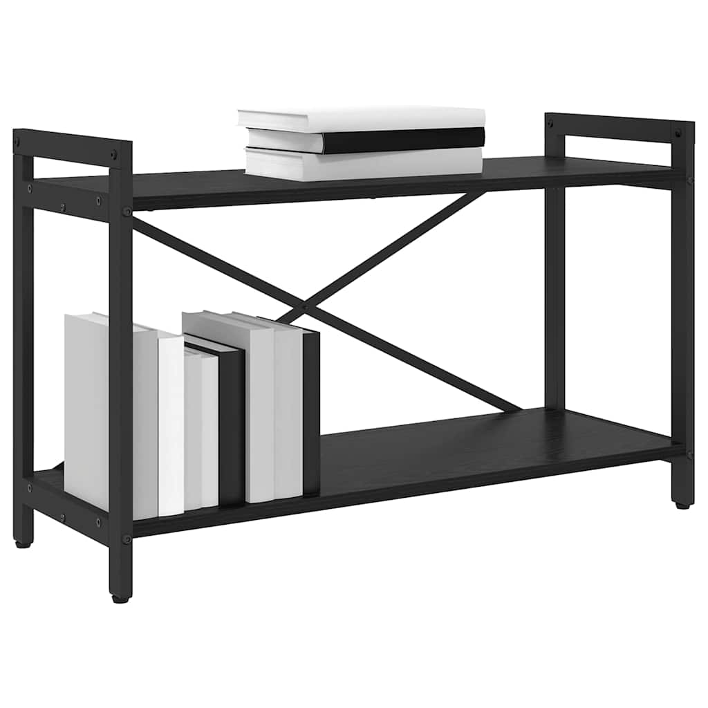 vidaXL Bookshelf Black Oak 80 x 30 x 50 cm Engineered Wood