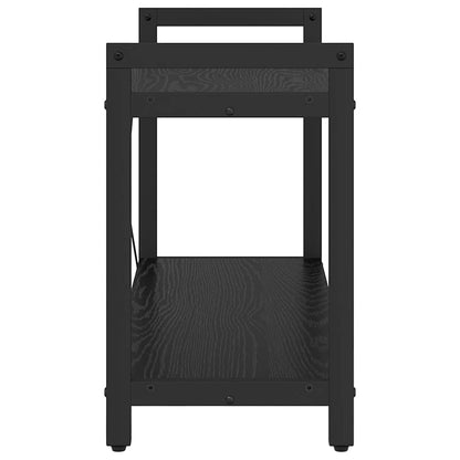 vidaXL Bookshelf Black Oak 80 x 30 x 50 cm Engineered Wood