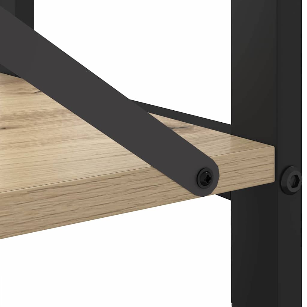 vidaXL Bookshelf Sonoma Oak 80 x 30 x 50 cm Engineered Wood
