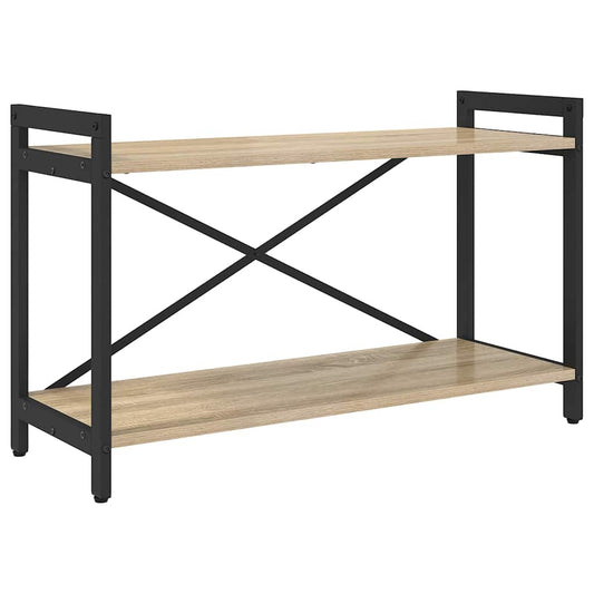 vidaXL Bookshelf 80 x 30 x 50 cm Engineered Wood Sonoma Oak