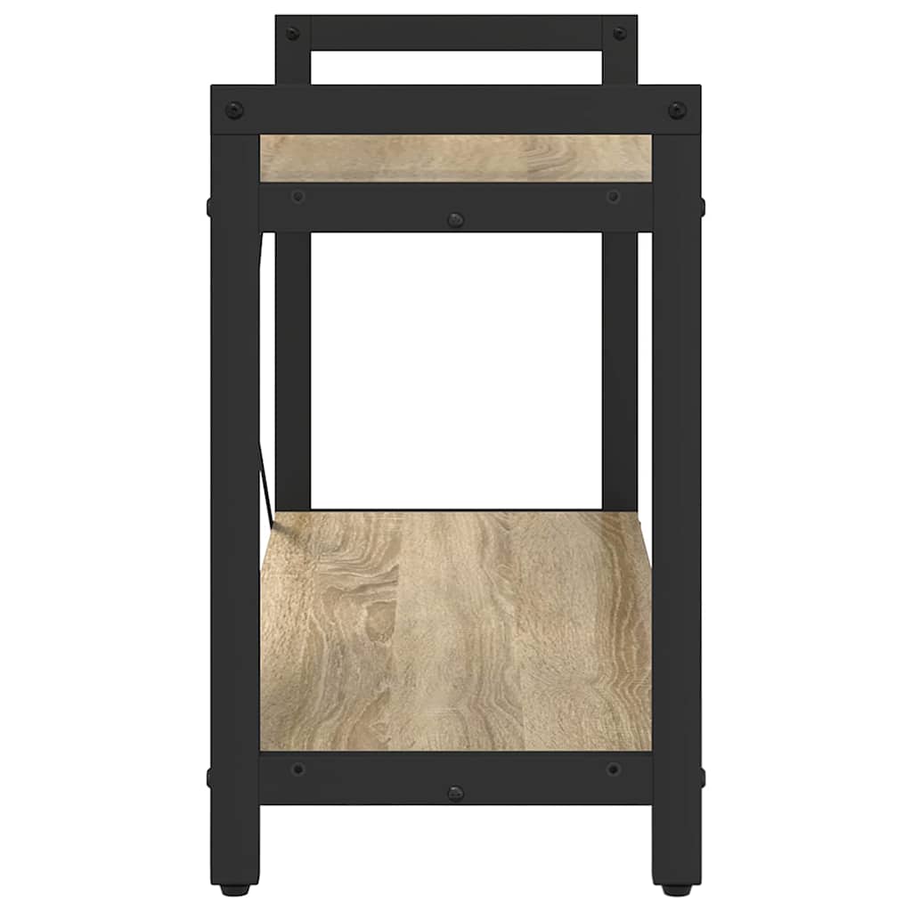 vidaXL Bookshelf Sonoma Oak 80 x 30 x 50 cm Engineered Wood