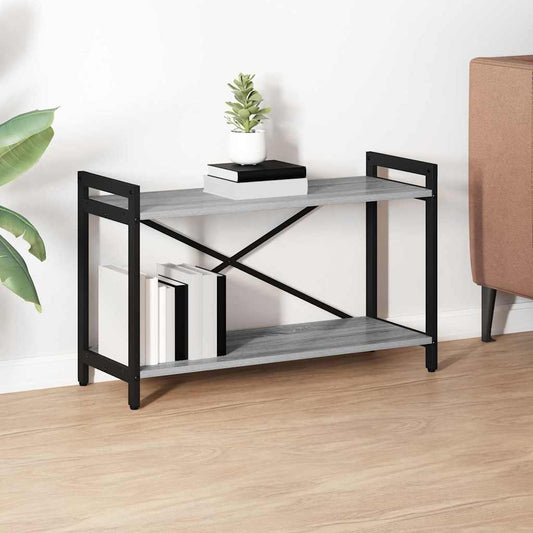 vidaXL Bookshelf 80 x 30 x 50 cm Engineered Wood Grey sonoma
