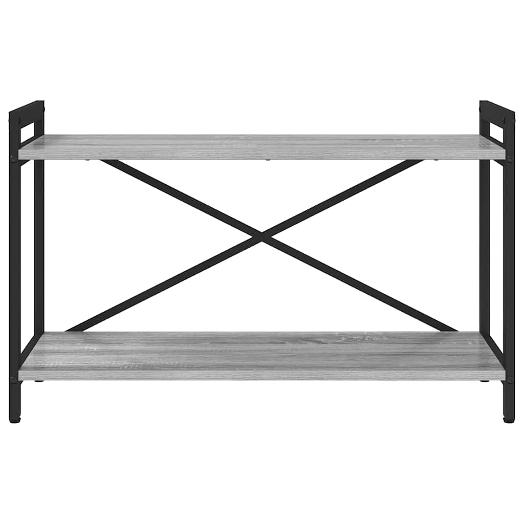 vidaXL Bookshelf 80 x 30 x 50 cm Engineered Wood Grey sonoma