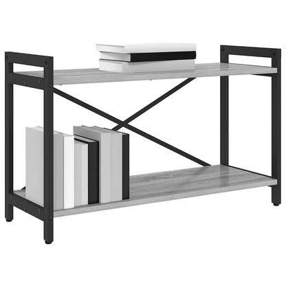 vidaXL Bookshelf 80 x 30 x 50 cm Engineered Wood Grey sonoma