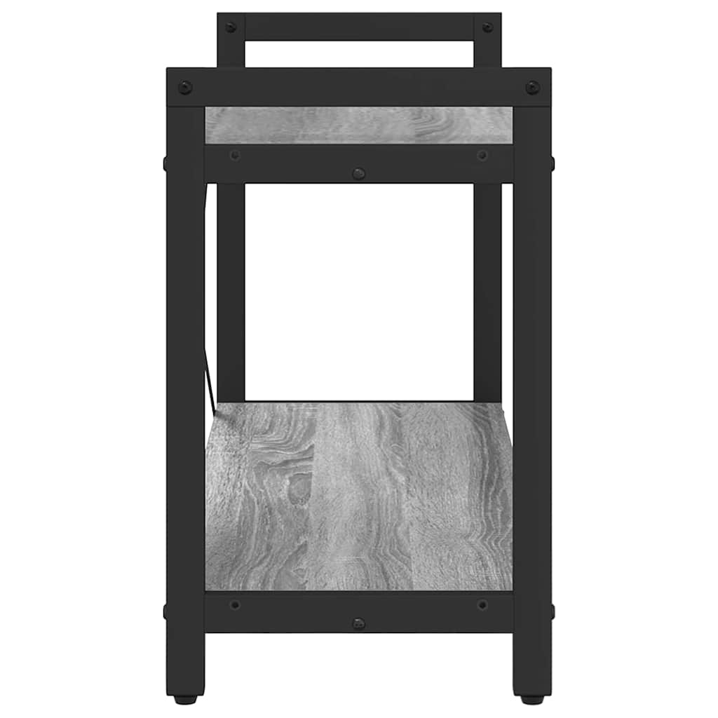 vidaXL Bookshelf Grey sonoma 80 x 30 x 50 cm Engineered Wood
