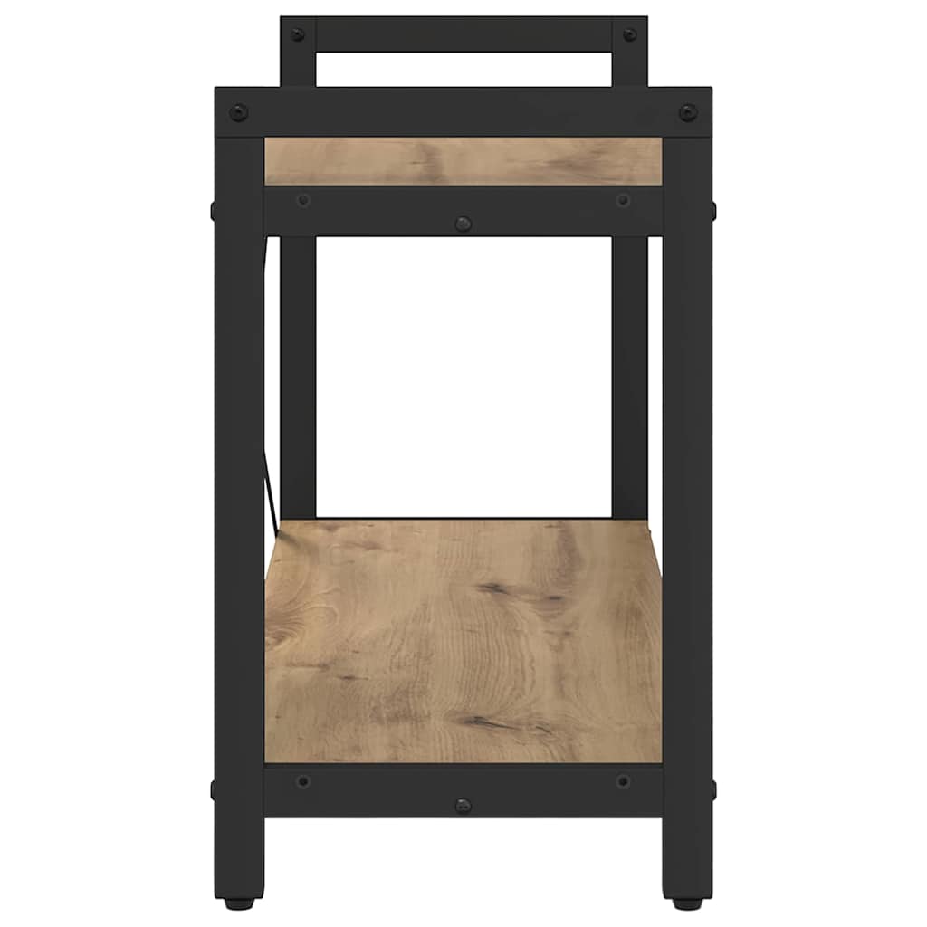 vidaXL Bookshelf 80 x 30 x 50 cm Engineered Wood Artisan Oak