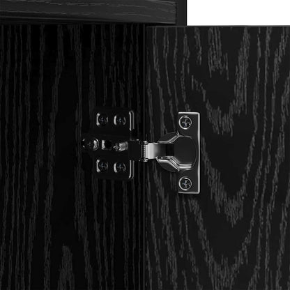 vidaXL Bookshelf Black Oak 80 x 30 x 155.5 cm Engineered Wood