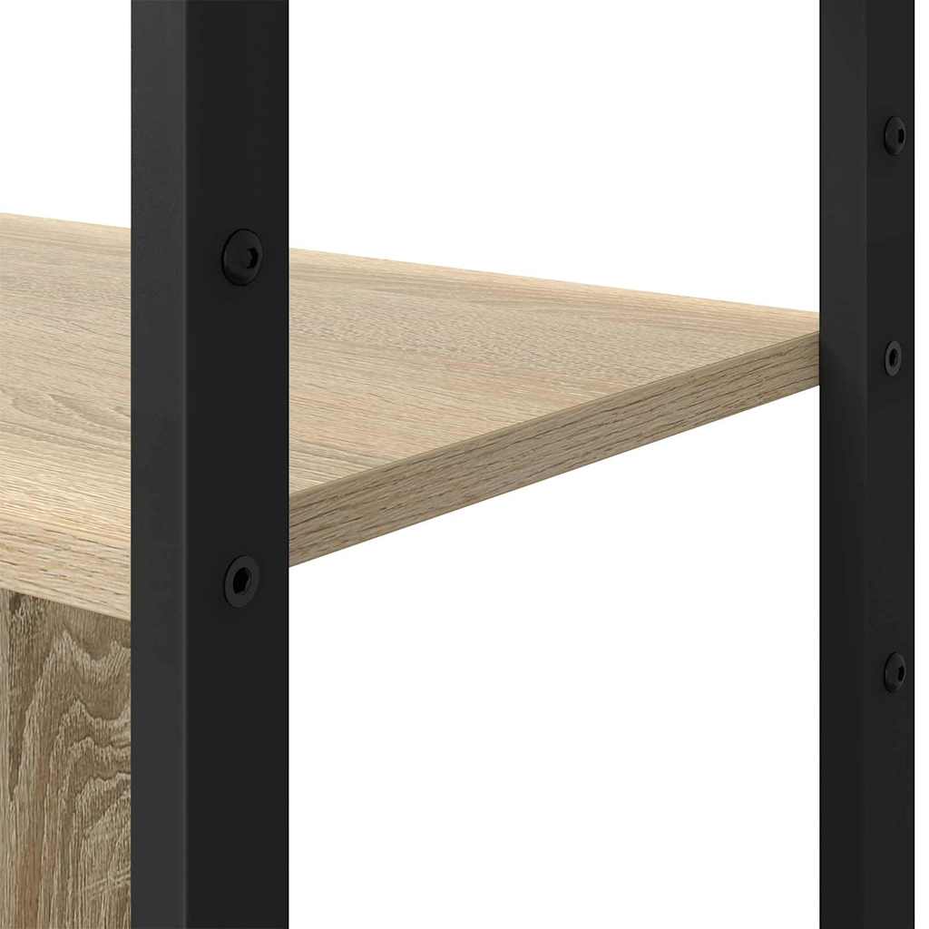 vidaXL Bookshelf Sonoma Oak 80 x 30 x 155.5 cm Engineered Wood