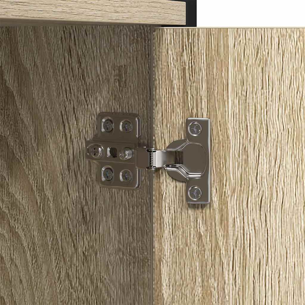 vidaXL Bookshelf Sonoma Oak 80 x 30 x 155.5 cm Engineered Wood