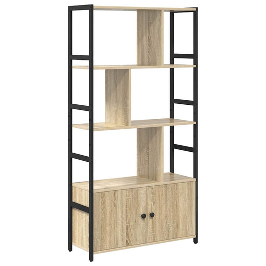 vidaXL Bookshelf 80 x 30 x 155.5 cm Engineered Wood Sonoma Oak