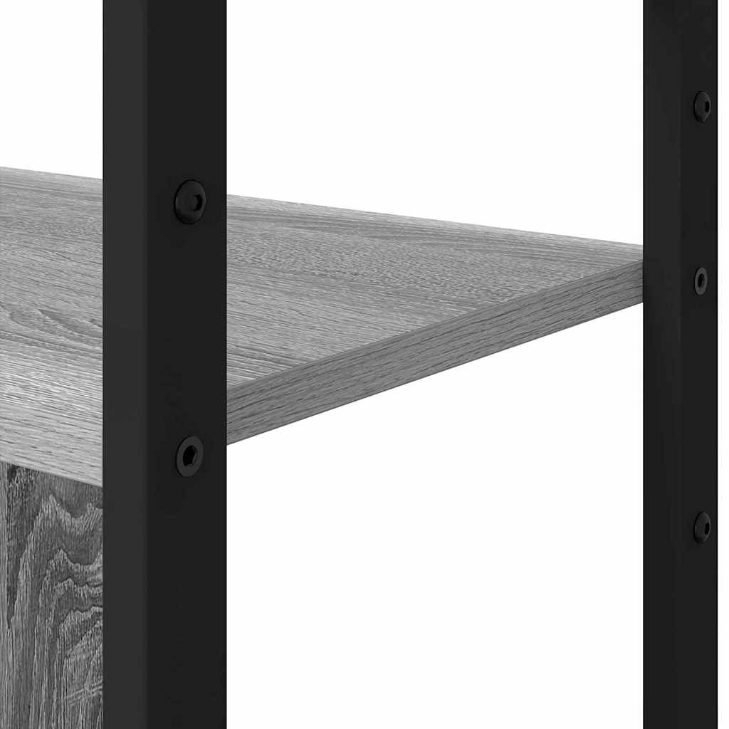 vidaXL Bookshelf Grey sonoma 80 x 30 x 155.5 cm Engineered Wood