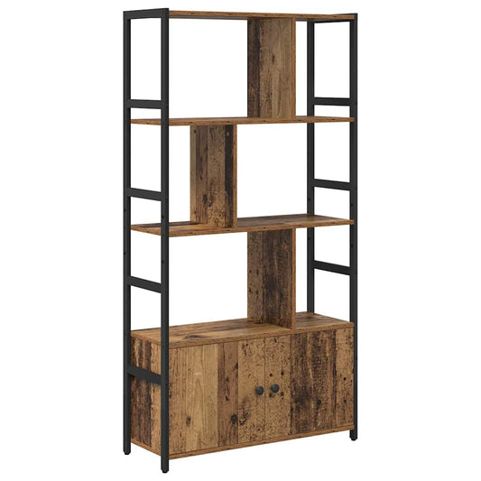 vidaXL Bookshelf 80 x 30 x 155.5 cm Engineered Wood Old wood