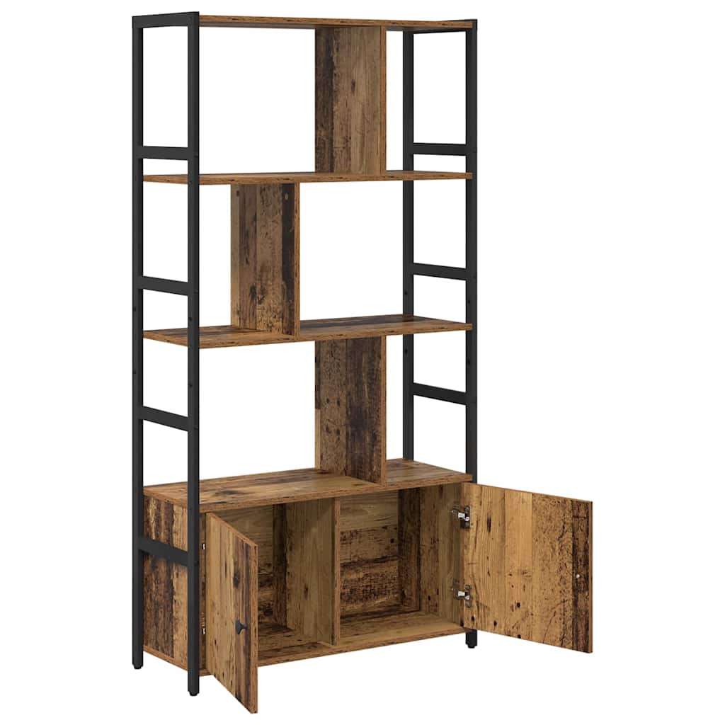 vidaXL Bookshelf Old wood 80 x 30 x 155.5 cm Engineered Wood