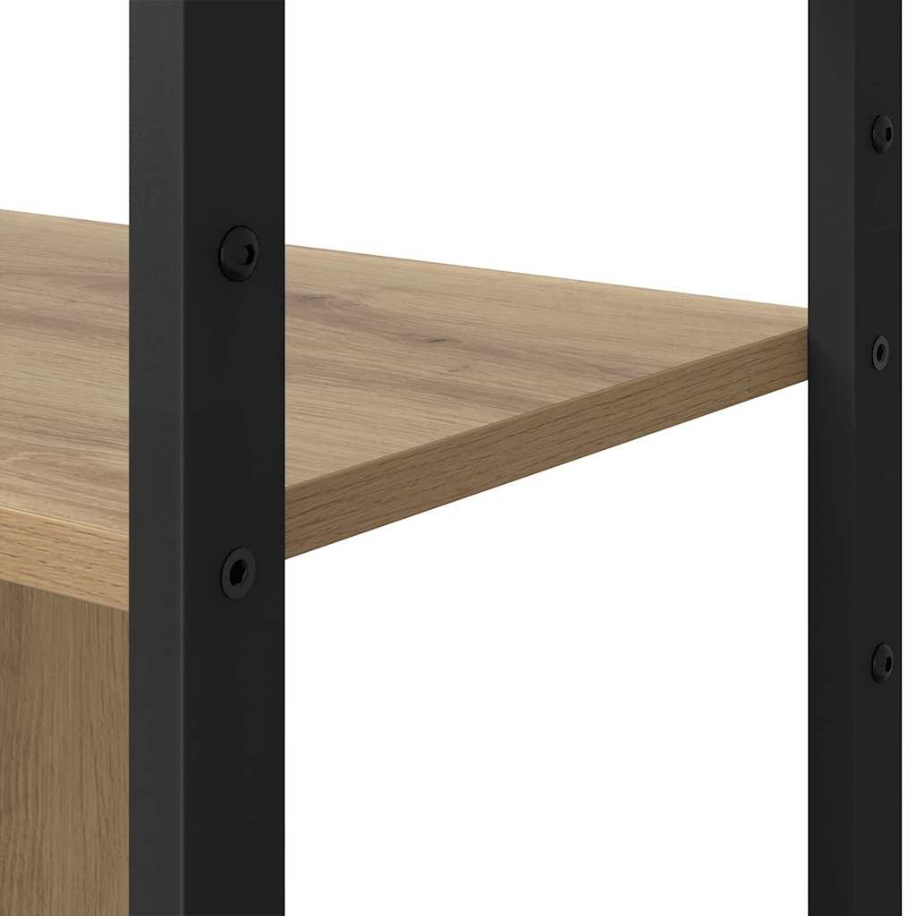 vidaXL Bookshelf Artisan Oak 80 x 30 x 155.5 cm Engineered Wood