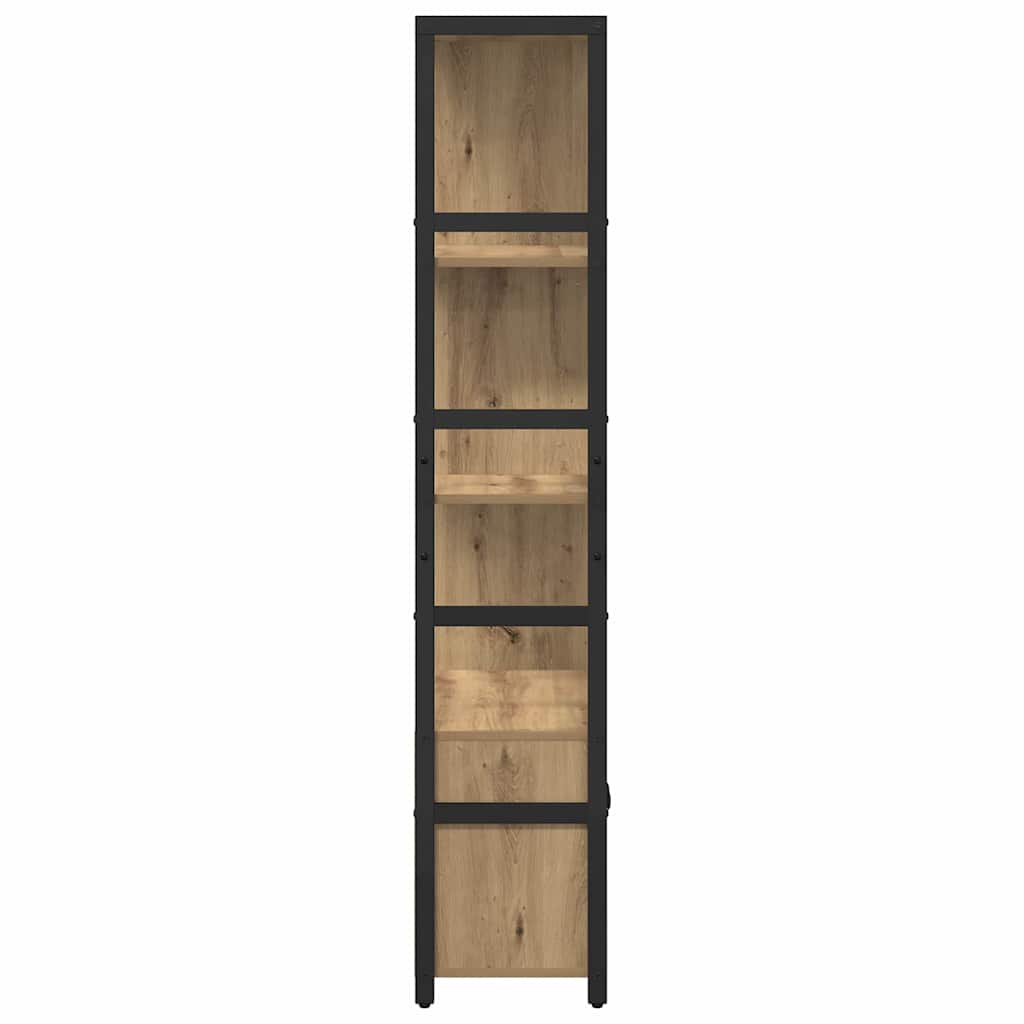 vidaXL Bookshelf Artisan Oak 80 x 30 x 155.5 cm Engineered Wood