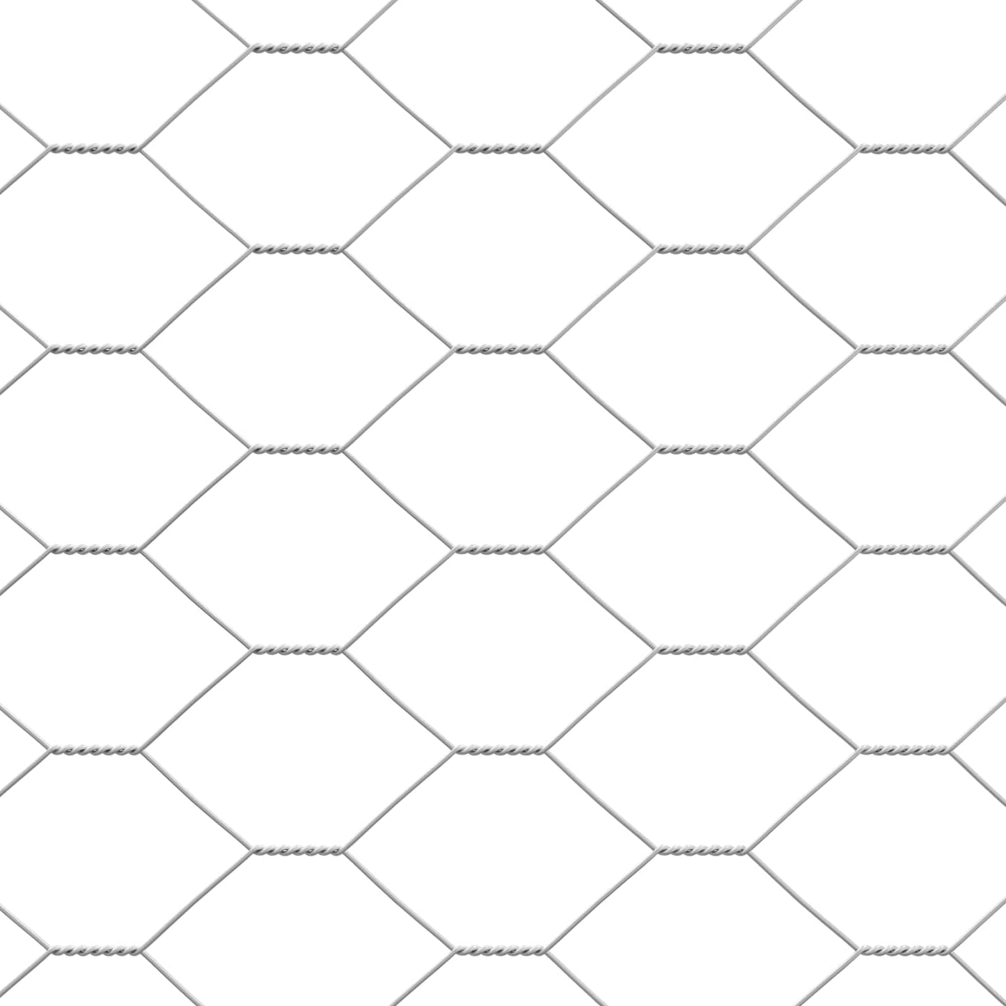 vidaXL Chicken Cage 4 pcs Silver 800 x 200 x 200 cm Steel and PE