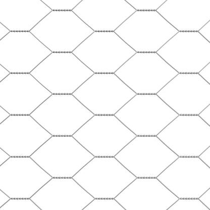 vidaXL Chicken Cage 4 pcs Silver 800 x 200 x 200 cm Steel and PE