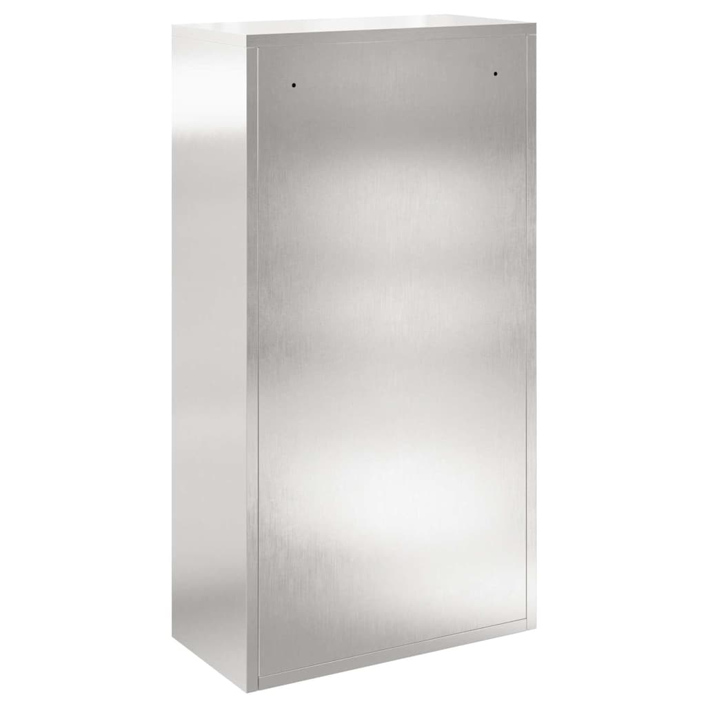 vidaXL Parcel Drop Box Silver 44 x 22 x 82 cm Stainless Steel