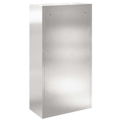 vidaXL Parcel Drop Box Silver 44 x 22 x 82 cm Stainless Steel
