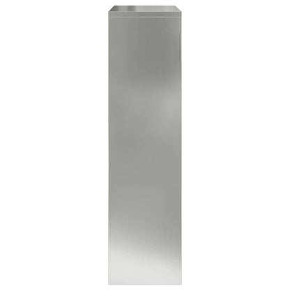 vidaXL Parcel Drop Box Silver 44 x 22 x 82 cm Galvanised Steel