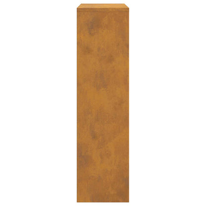 vidaXL Parcel Drop Box Rusty 44 x 22 x 82 cm Weathering Steel