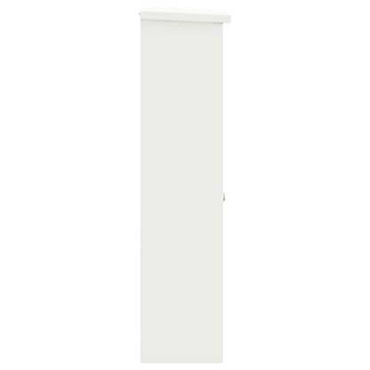vidaXL Parcel Drop Box with Storage White 44.5 x 29 x 110.5 cm Steel