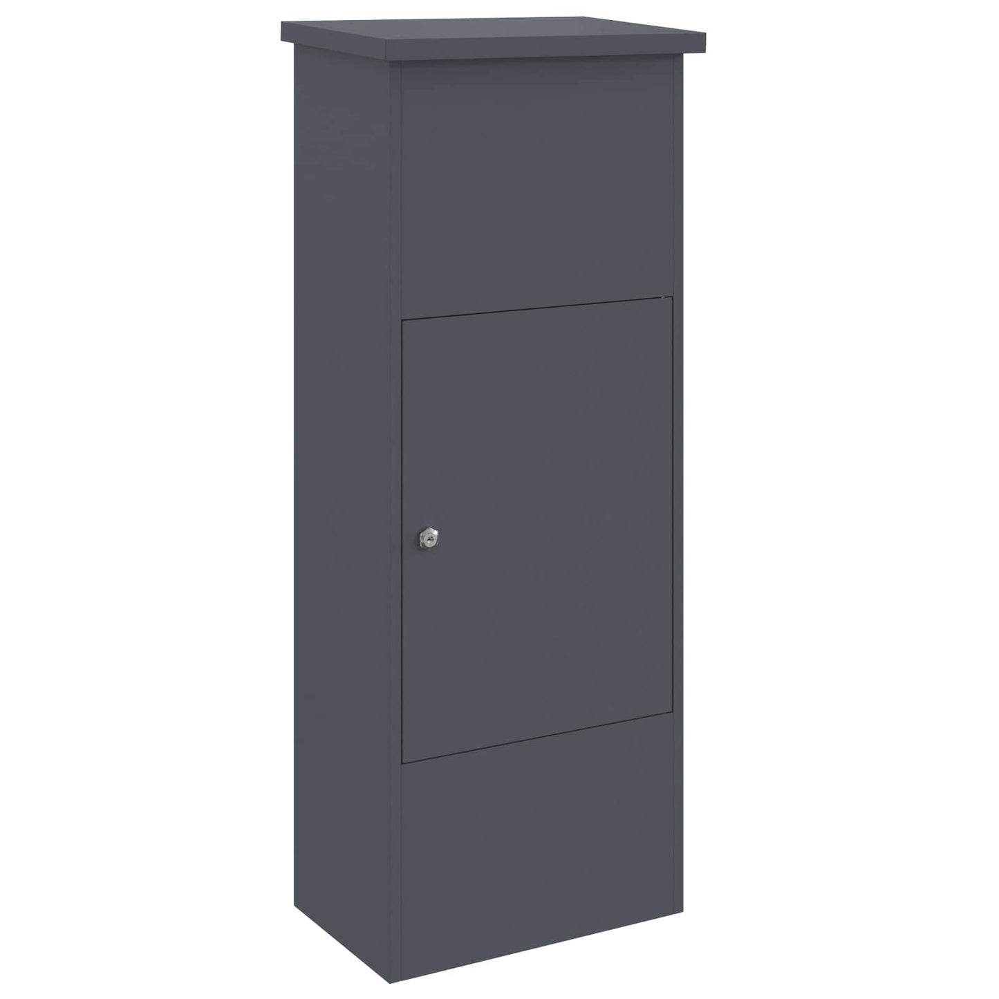 vidaXL Parcel Drop Box with Door Anthracite 44.5 x 29 x 110.5 cm Steel
