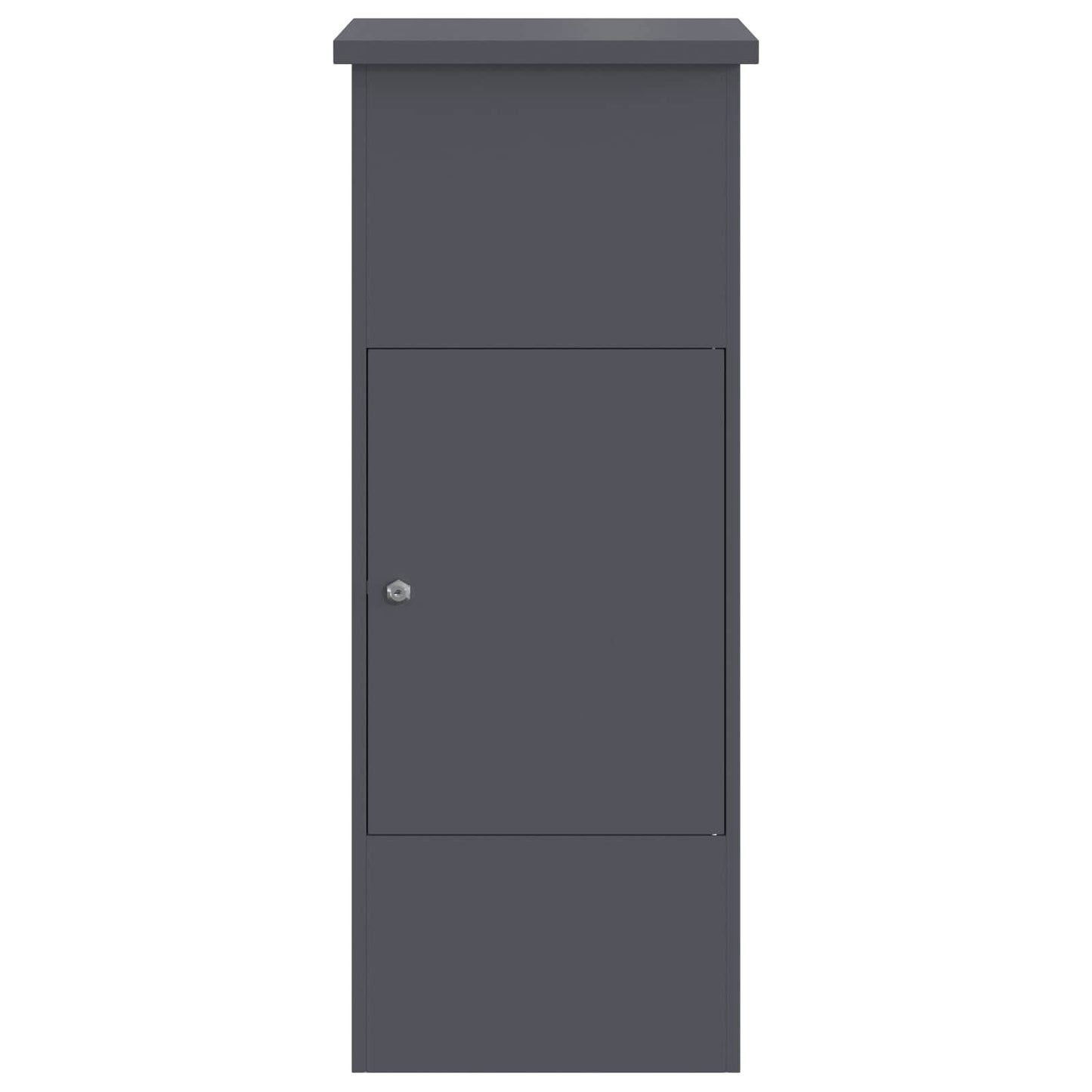 vidaXL Parcel Drop Box with Door Anthracite 44.5 x 29 x 110.5 cm Steel