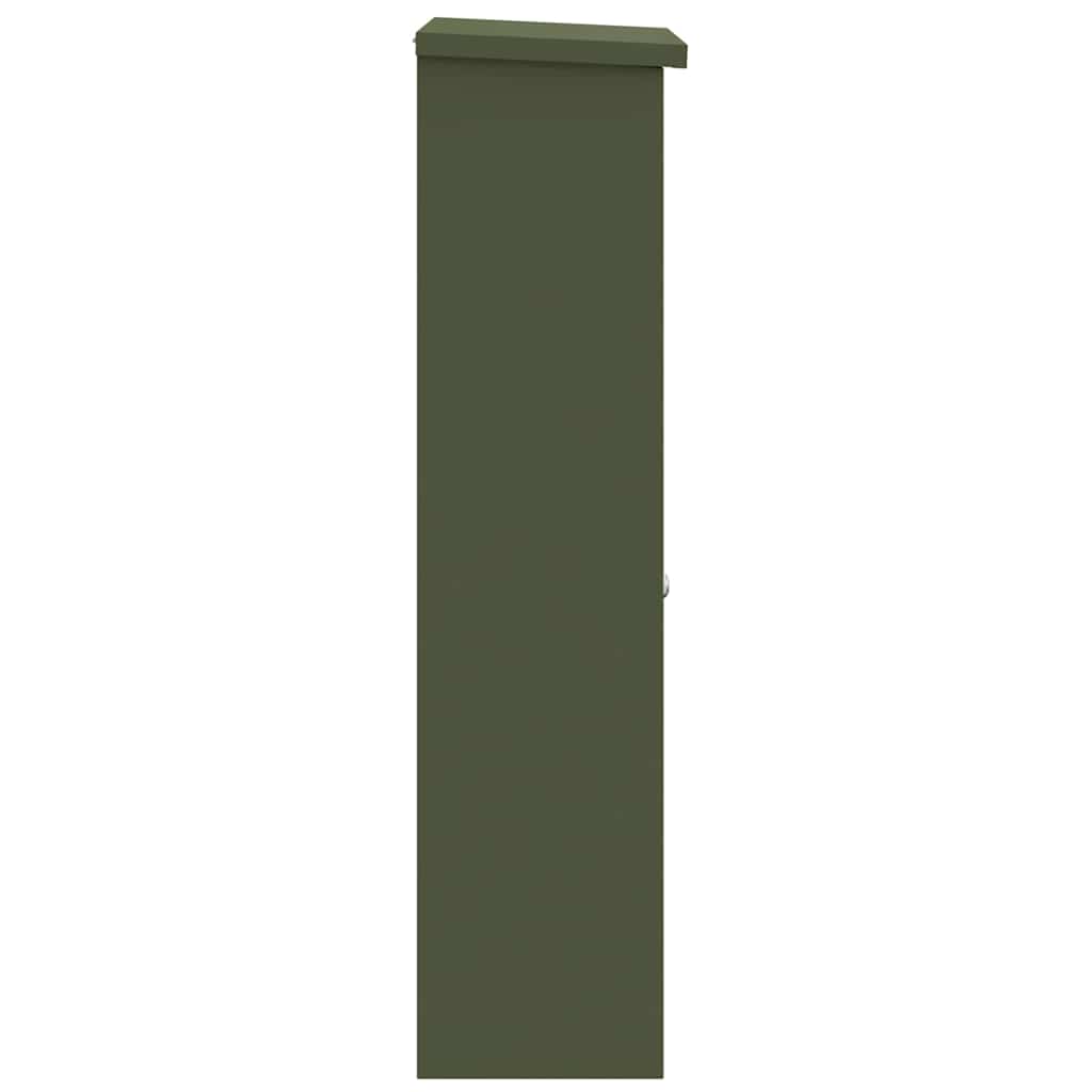 vidaXL Parcel Drop Box Olive green 44.5 x 29 x 110.5 cm Steel