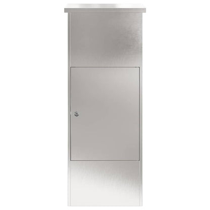 vidaXL Parcel Drop Box Silver 44.5 x 29 x 110.5 cm Stainless Steel