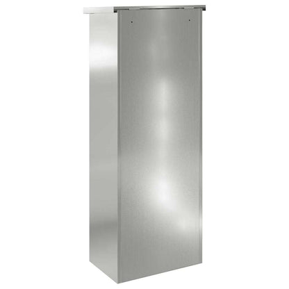 vidaXL Parcel Drop Box Black 44.5 x 29 x 110.5 cm Galvanised Steel