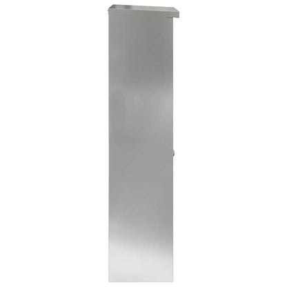 vidaXL Parcel Drop Box Black 44.5 x 29 x 110.5 cm Galvanised Steel