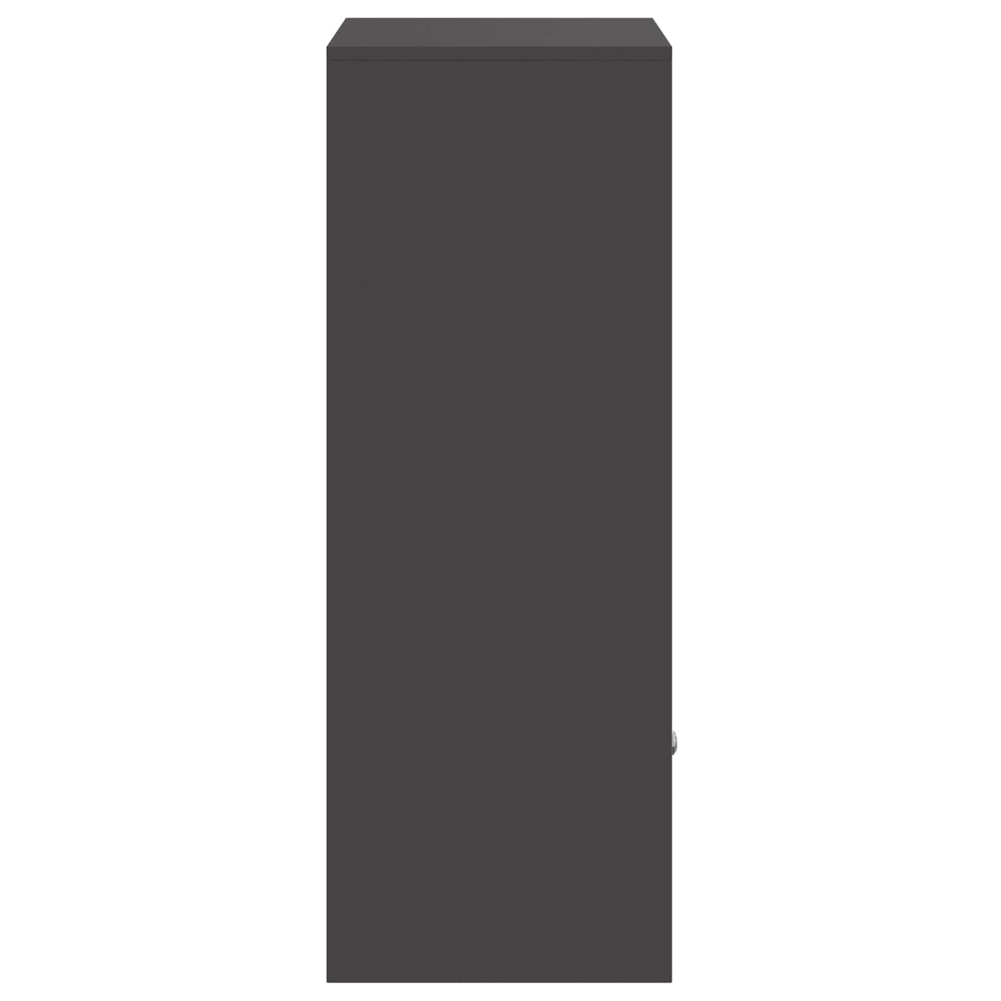 vidaXL Parcel Drop Box with Storage Black 41 x 38 x 103 cm Steel