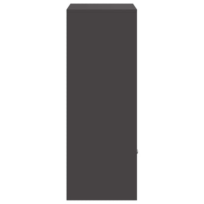 vidaXL Parcel Drop Box with Storage Black 41 x 38 x 103 cm Steel
