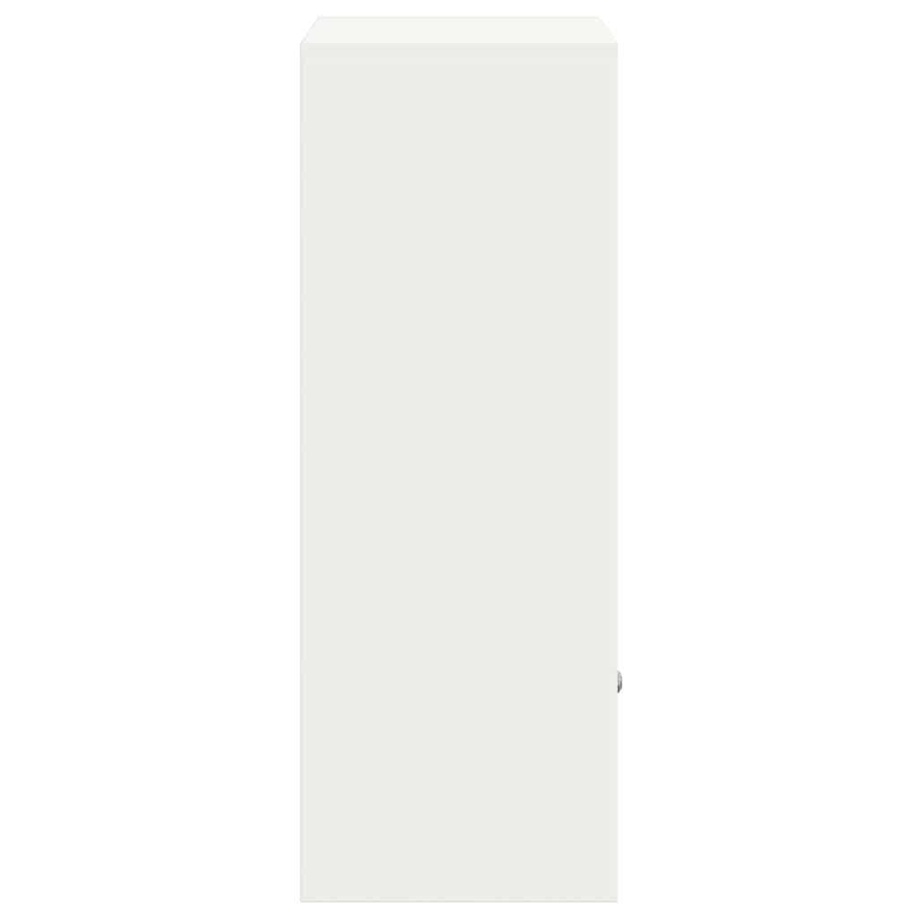 vidaXL Parcel Drop Box with Storage White 41 x 38 x 103 cm Steel