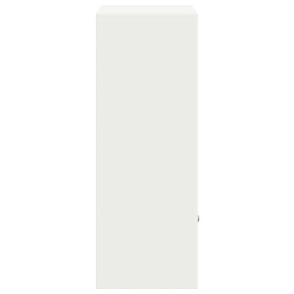 vidaXL Parcel Drop Box with Storage White 41 x 38 x 103 cm Steel