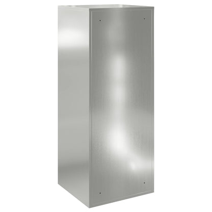 vidaXL Parcel Drop Box Silver 41 x 38 x 103 cm Galvanised Steel
