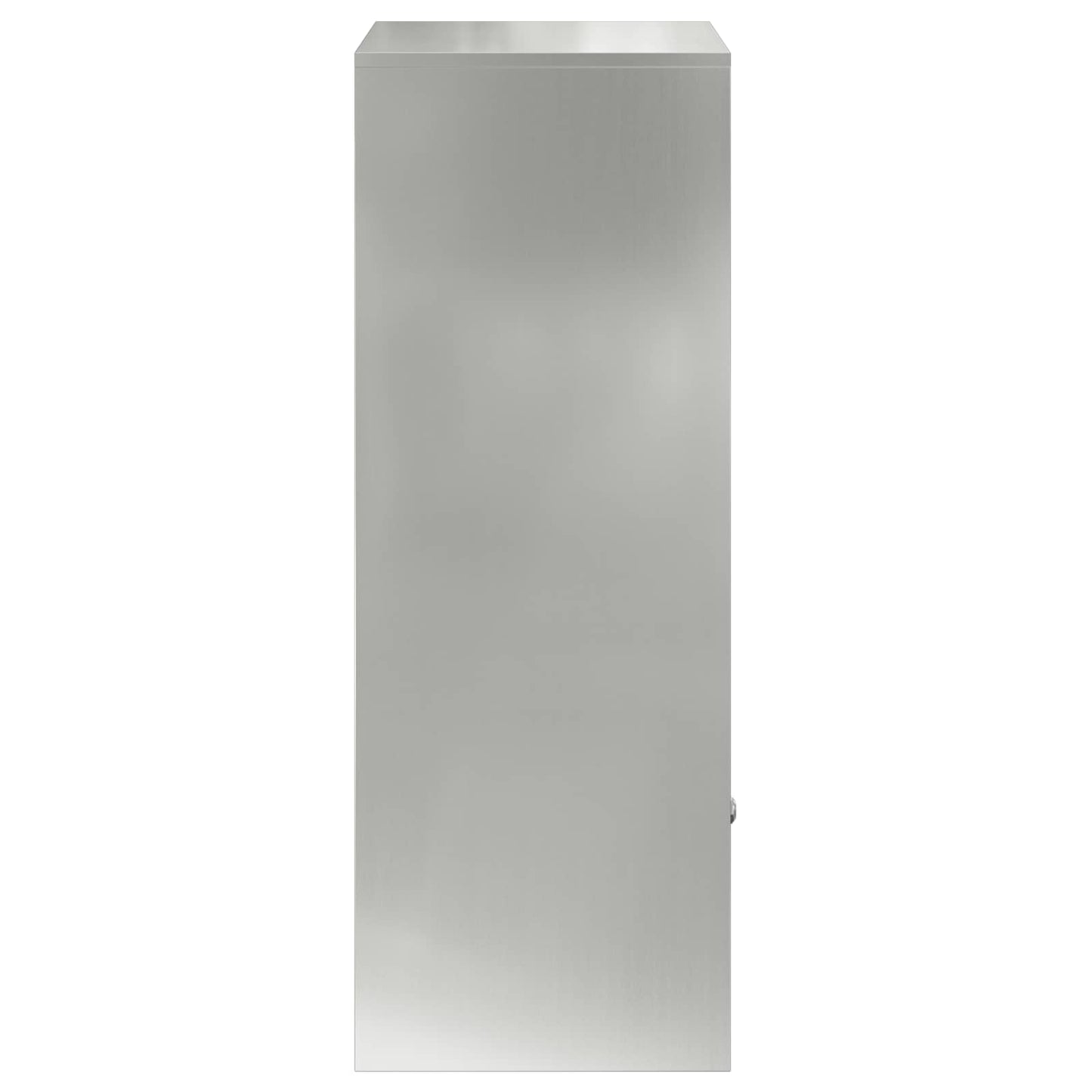vidaXL Parcel Drop Box Silver 41 x 38 x 103 cm Galvanised Steel