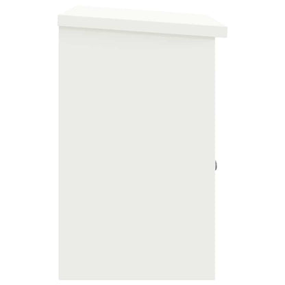 vidaXL Parcel Drop Box with Storage White 47.5 x 38 x 59 cm Steel