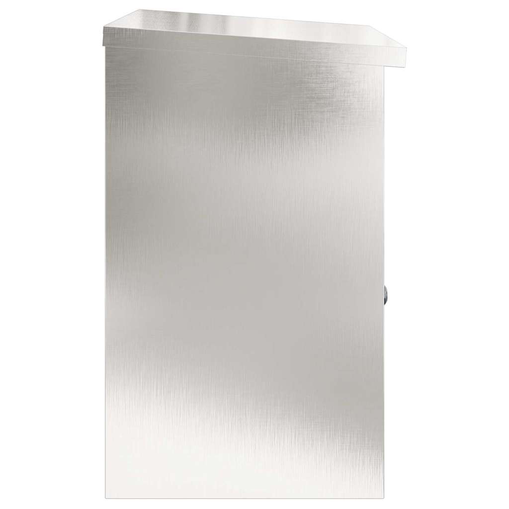 vidaXL Parcel Drop Box Silver 47.5 x 38 x 59 cm Stainless Steel
