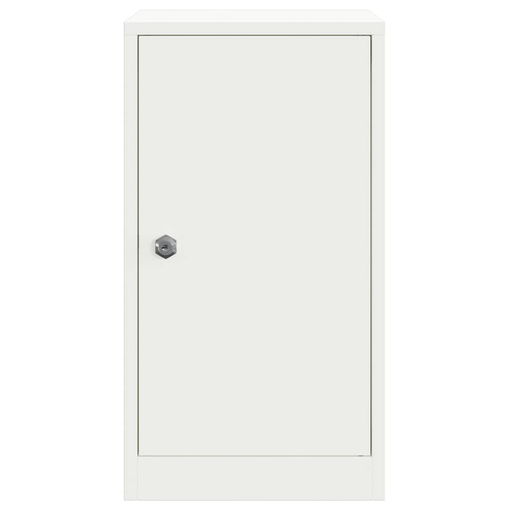 vidaXL Mailbox with Storage with Door White 30 x 20 x 55 cm Steel